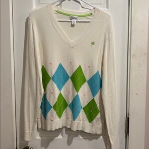 Lilly Pulitzer white sweater